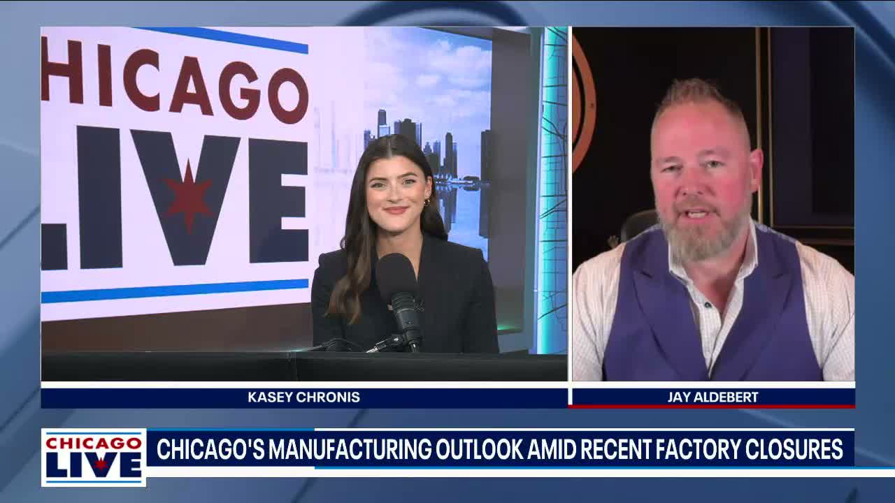 Kasey Chronis and Jay Aldebert on Chicago Live discussing manufacturing, tariffs and profit margins