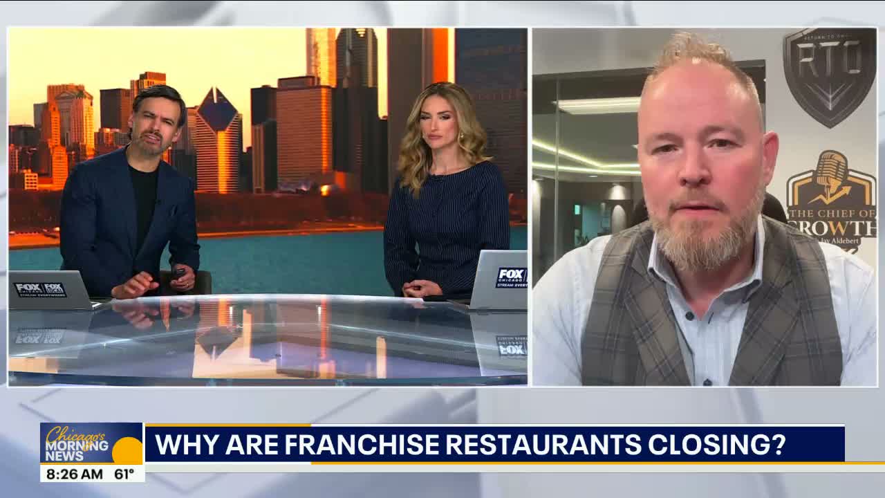 Jay Aldebert on Good Day Chicago discussing why franchise restaurants are closing