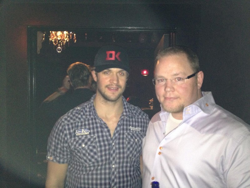 Jay Aldebert with Brent Seabrook